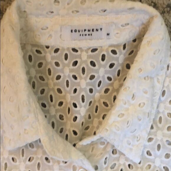 🧡 Equipment Eyelet Top Tunic Swim Cover-Up - Picture 3 of 5